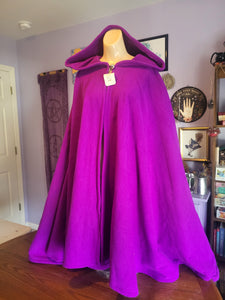 READY TO SHIP Long Fleece Cloak, Medieval Cape in Assorted Colors
