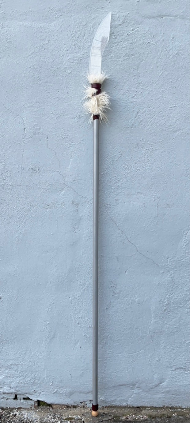 Light Up Prop Spear With Fur Trim