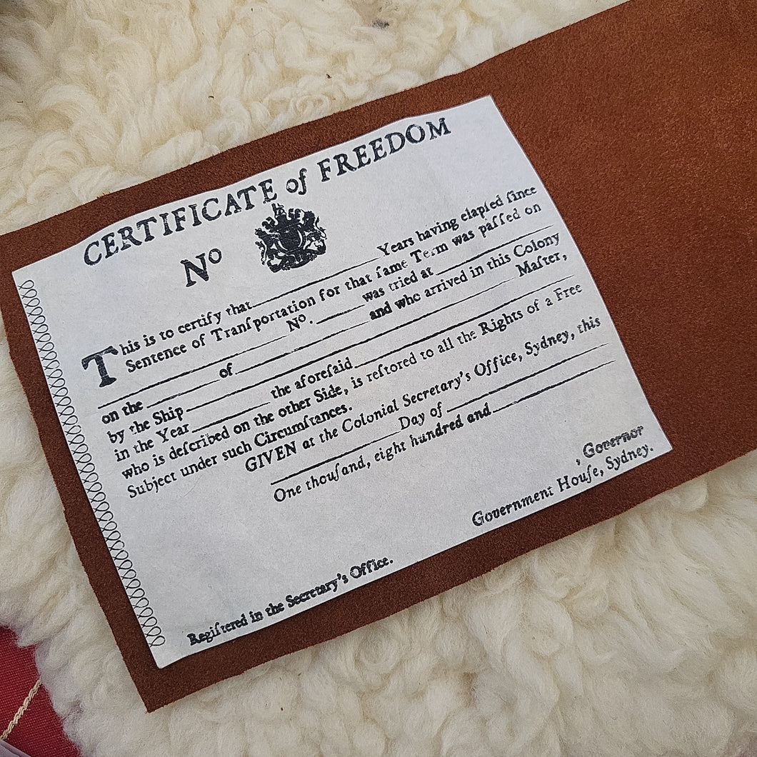 Certificate of Freedom
