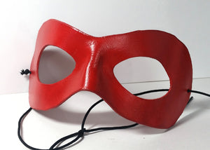 Domino Mask - Round Edged Molded Leather Mask