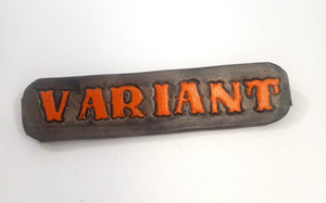 Variant - TV Inspired Leather Word Pin