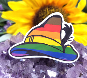Pride Witch Hat Art Stickers