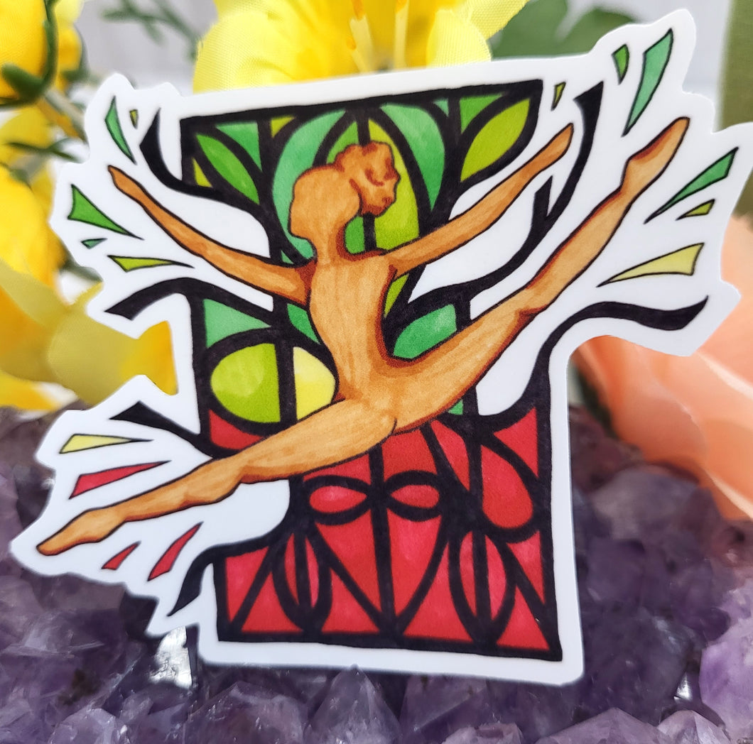 Breakthrough Dancer Art Sticker