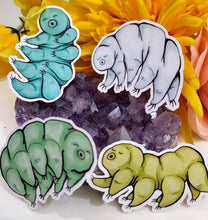 Load image into Gallery viewer, Tardigrade Stickers, Set of 4 Vinyl Stickers
