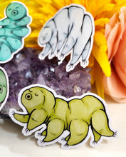 Load image into Gallery viewer, Tardigrade Stickers, Set of 4 Vinyl Stickers
