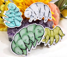 Load image into Gallery viewer, Tardigrade Stickers, Set of 4 Vinyl Stickers
