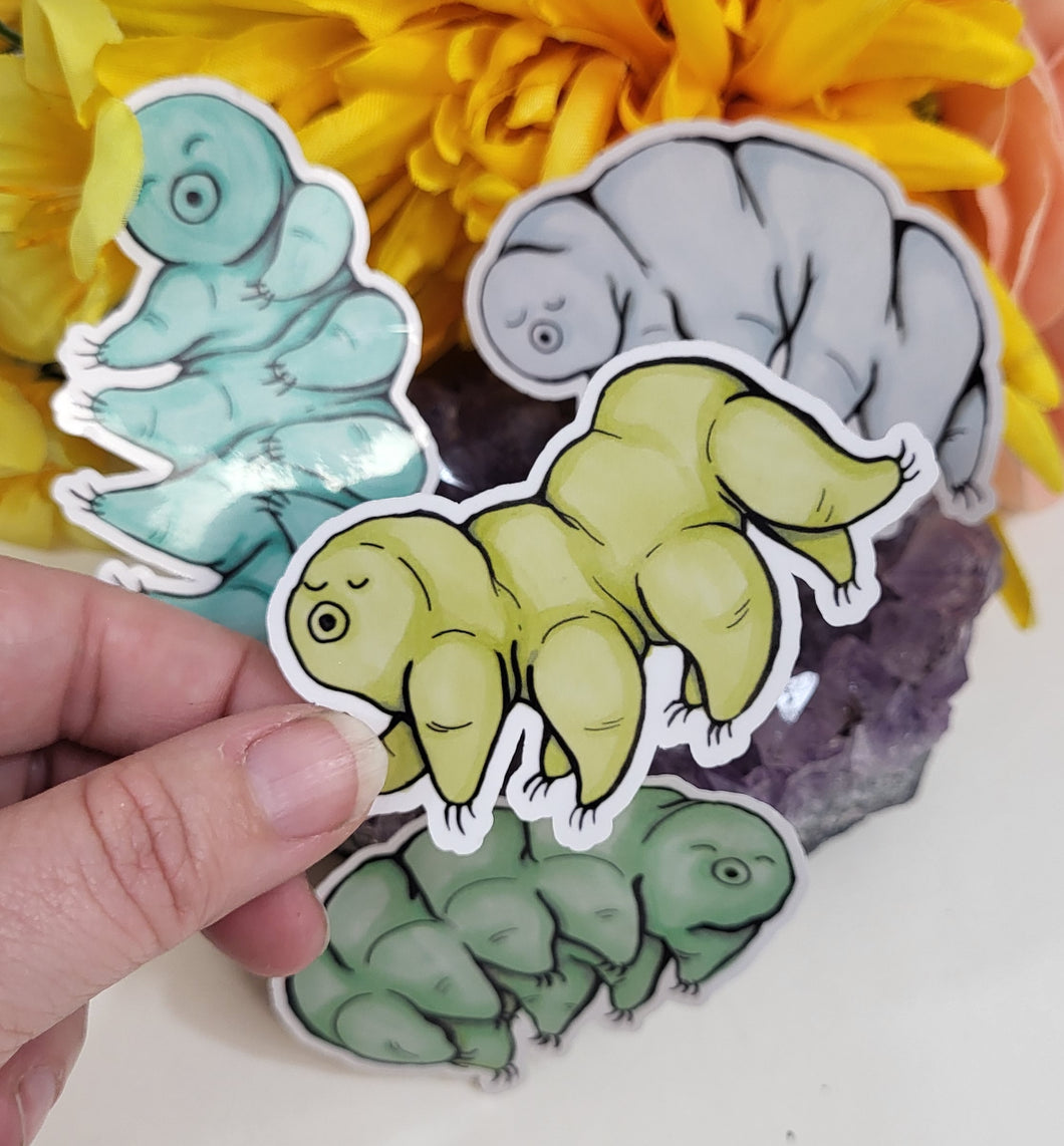 Tardigrade Stickers, Set of 4 Vinyl Stickers