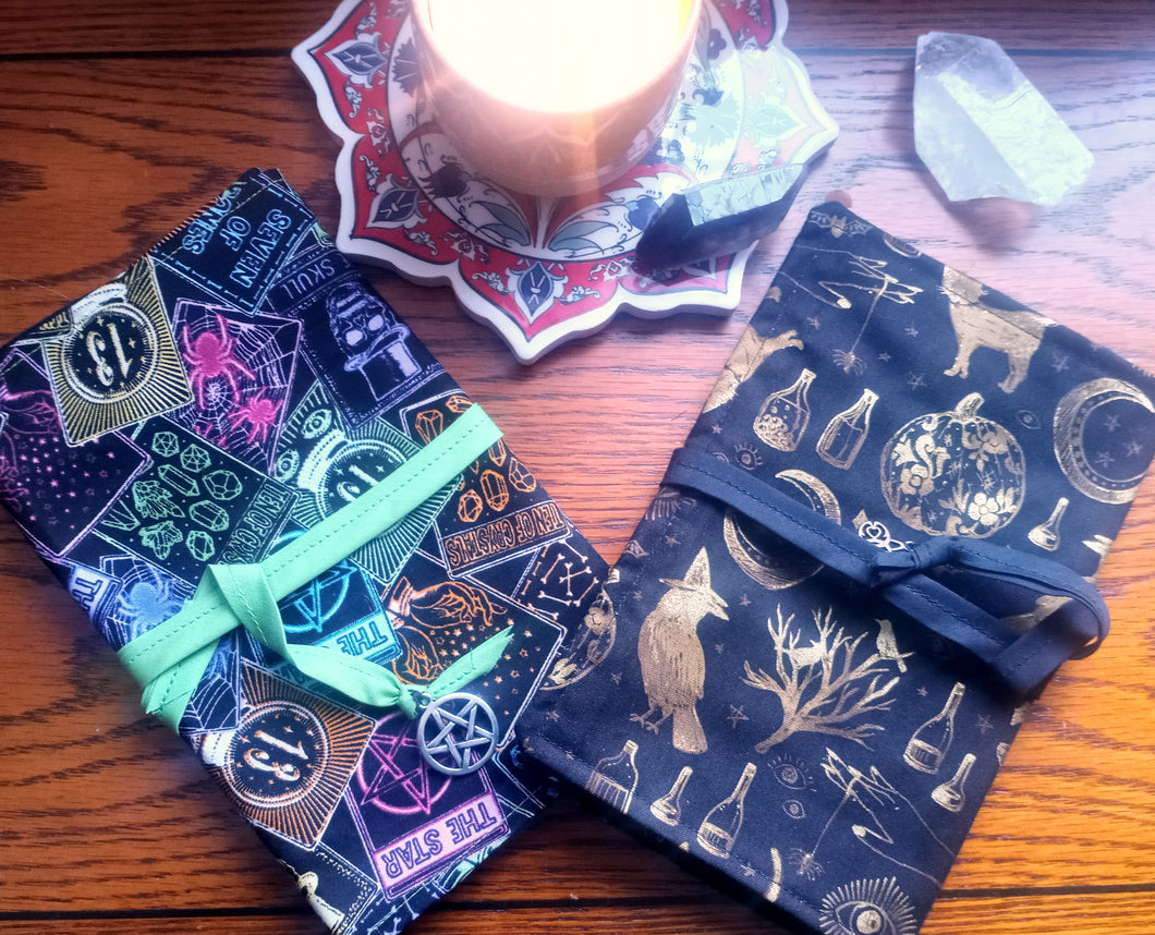Tarot Wrap Pouch - Multiple colors and patterns